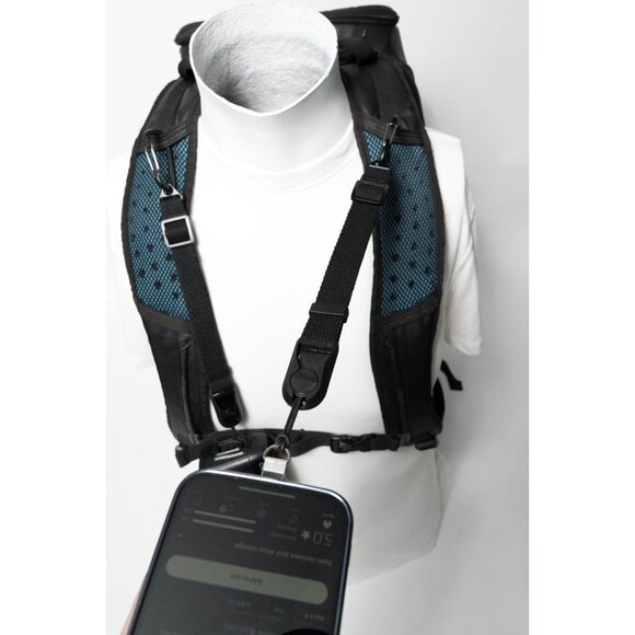 Hands-Free Backpack Camera Strap Harness Strap w/ 2x Peak Design Anchors - Picture 4 of 11